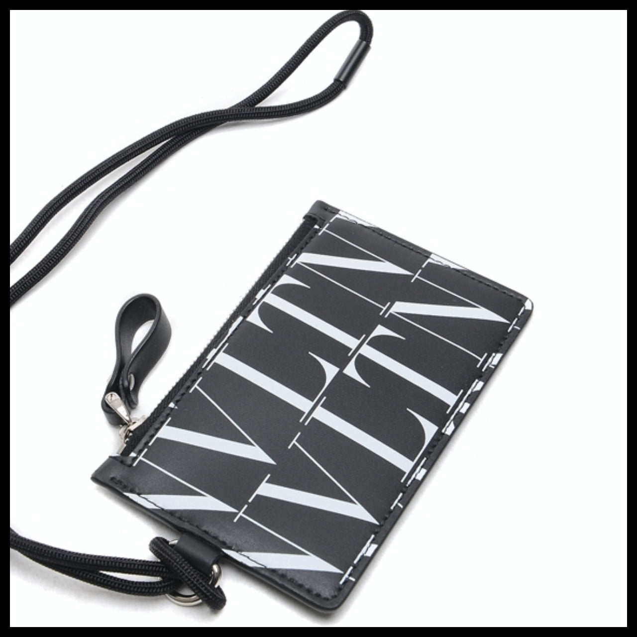 【Valentino】Men's VLTN Strap Card Wallet Logo Streetwear
