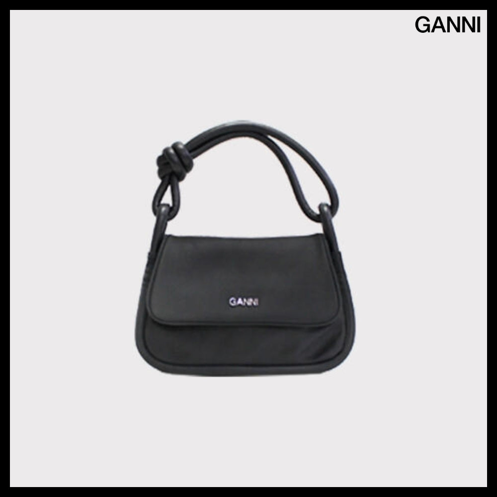 【Ganni】Knot Flapover Tote Bag