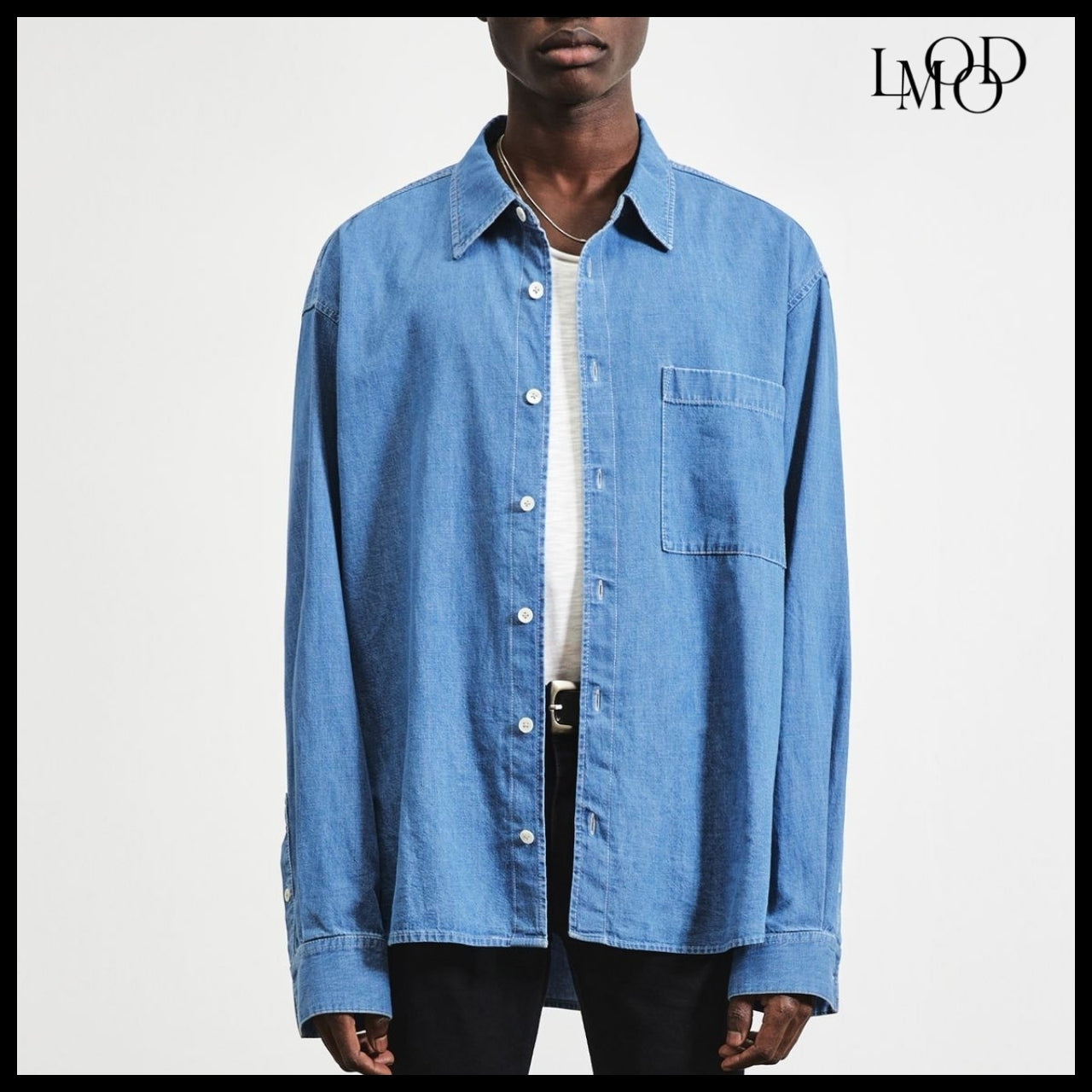 【LMOOD】TIMELESS DENIM SHIRT SALT BLUE