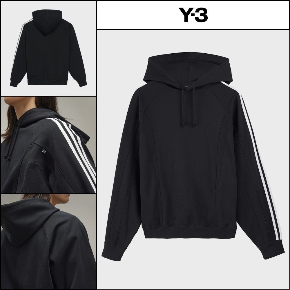 【Y-3】Hoodie Black Cutline Hoodi Black