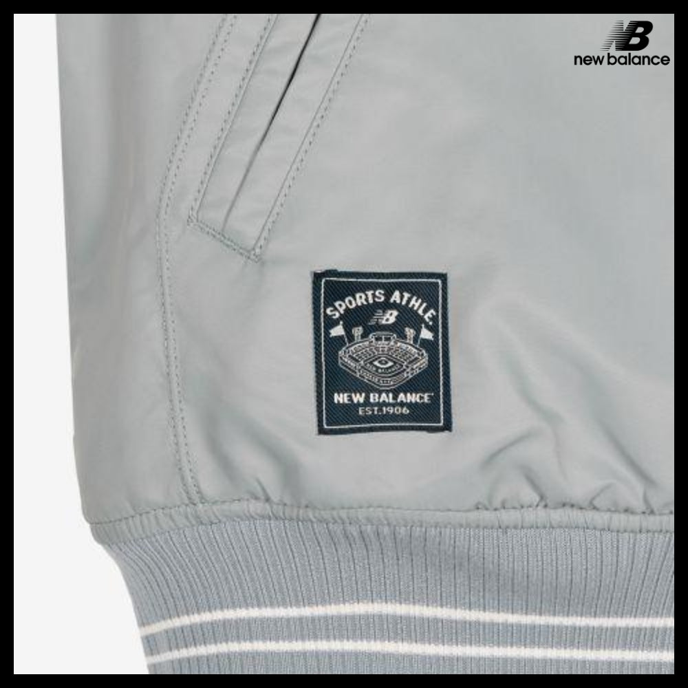 【New Balance】UNI New Grey Varsity Padding Jacket
