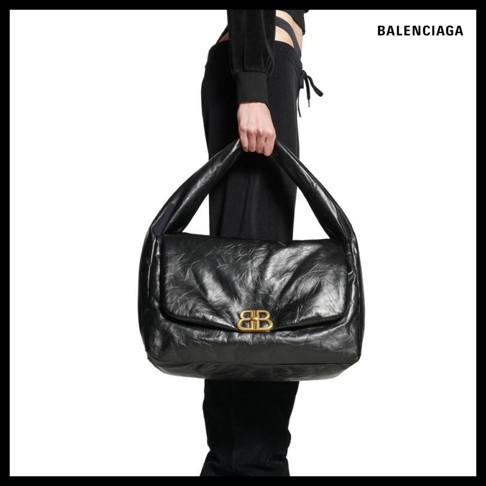 【BALENCIAGA】Monaco Large Sling Bag Black