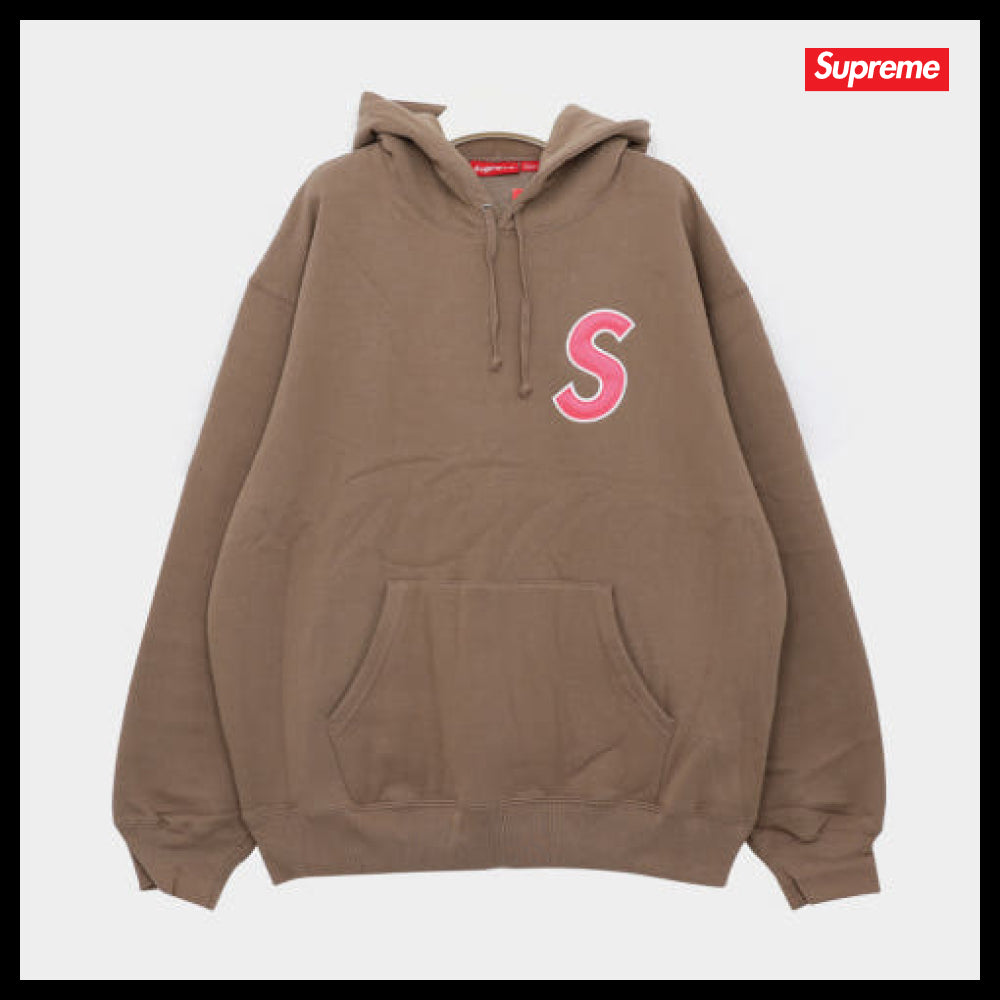 【100%正規品保証 Supreme】S Logo Pocket Sweat Hoodie Dusty