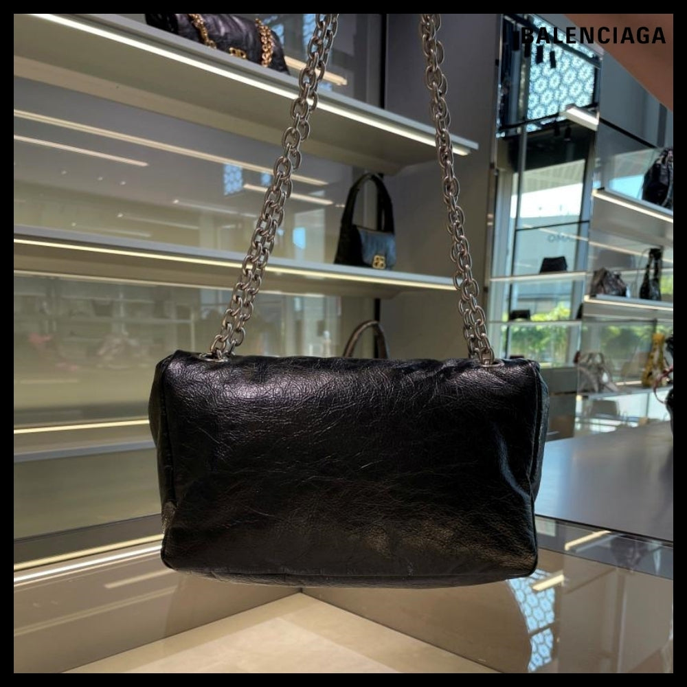 【BALENCIAGA】Monaco Small Chain Bag Black