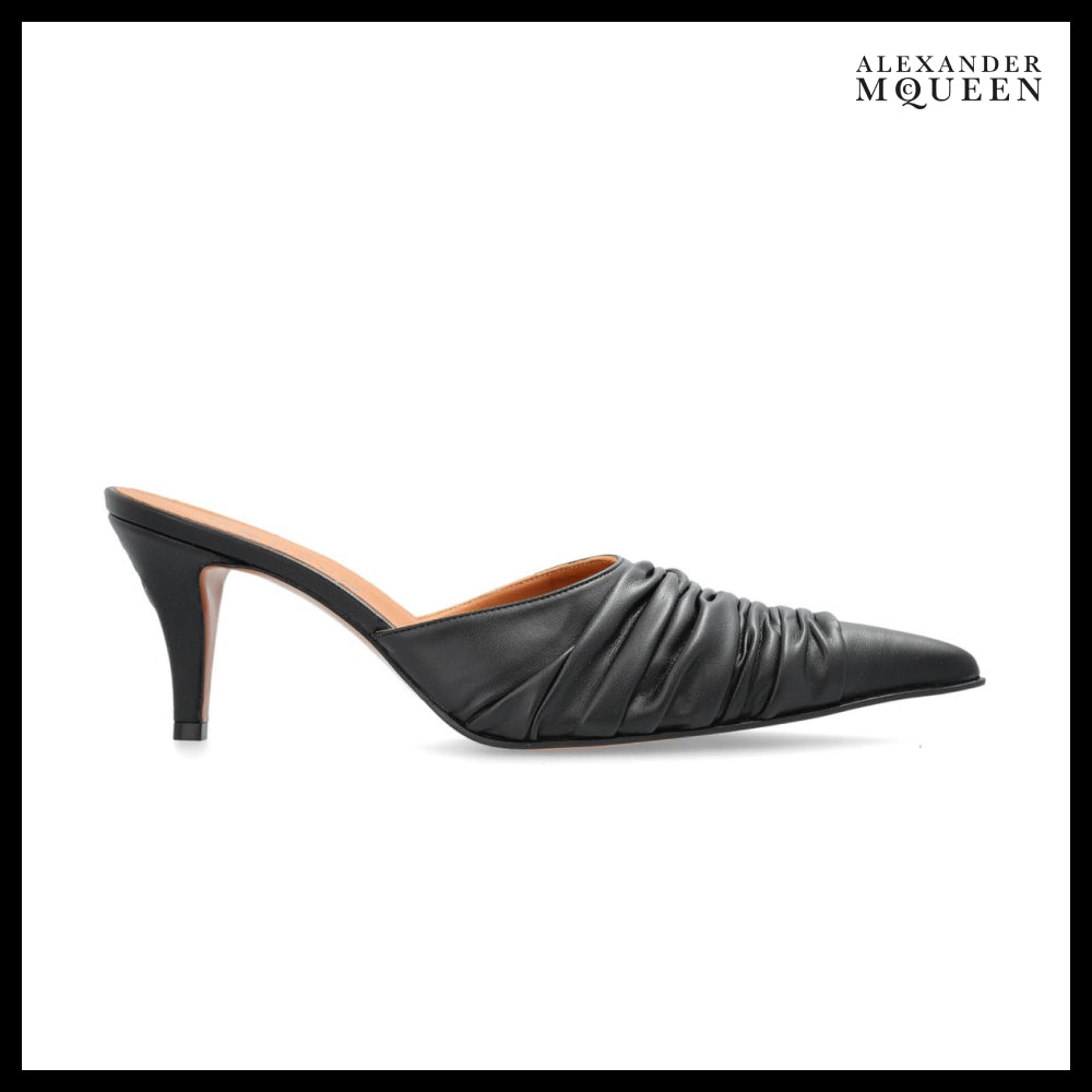 【Alexander Mcqueen】Birdee Ruched Mule