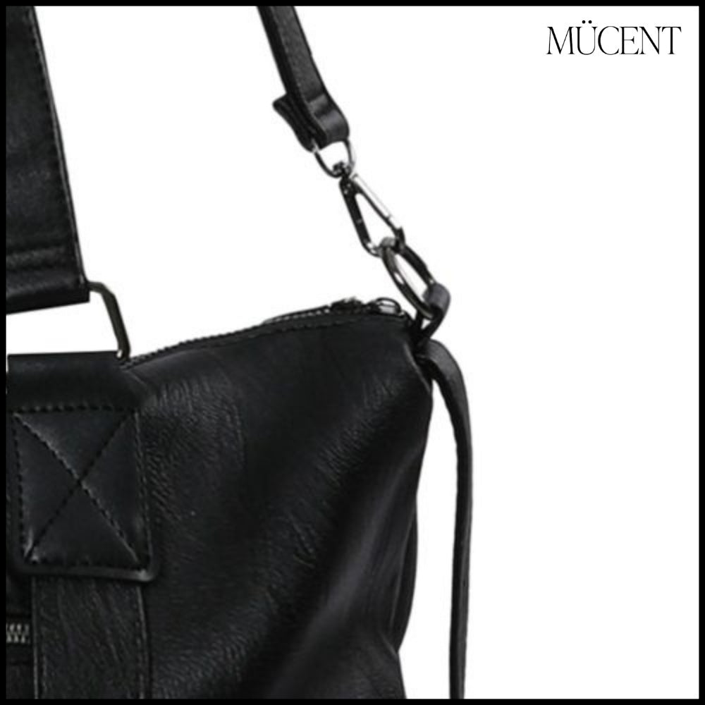★MUCENT★PRIME WRINKLE LEATHER TOTE BAG