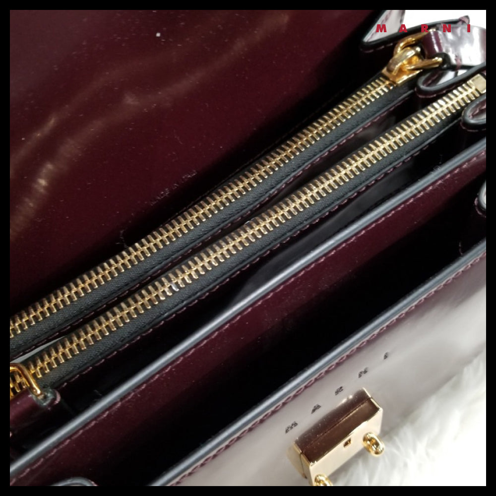 【MARNI】Glossy Medium Trunk Bag