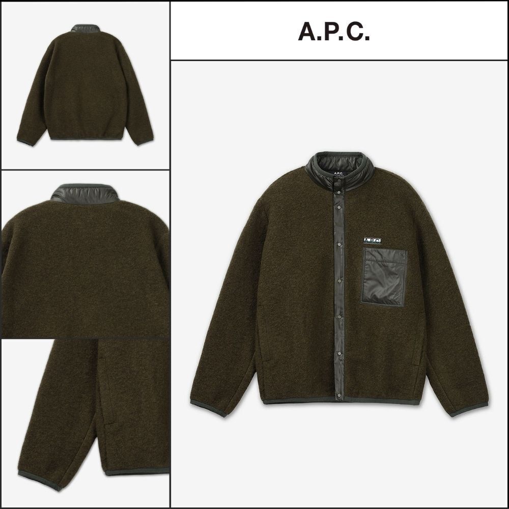 【A.P.C.】Ewan Fleece Jumper Khaki