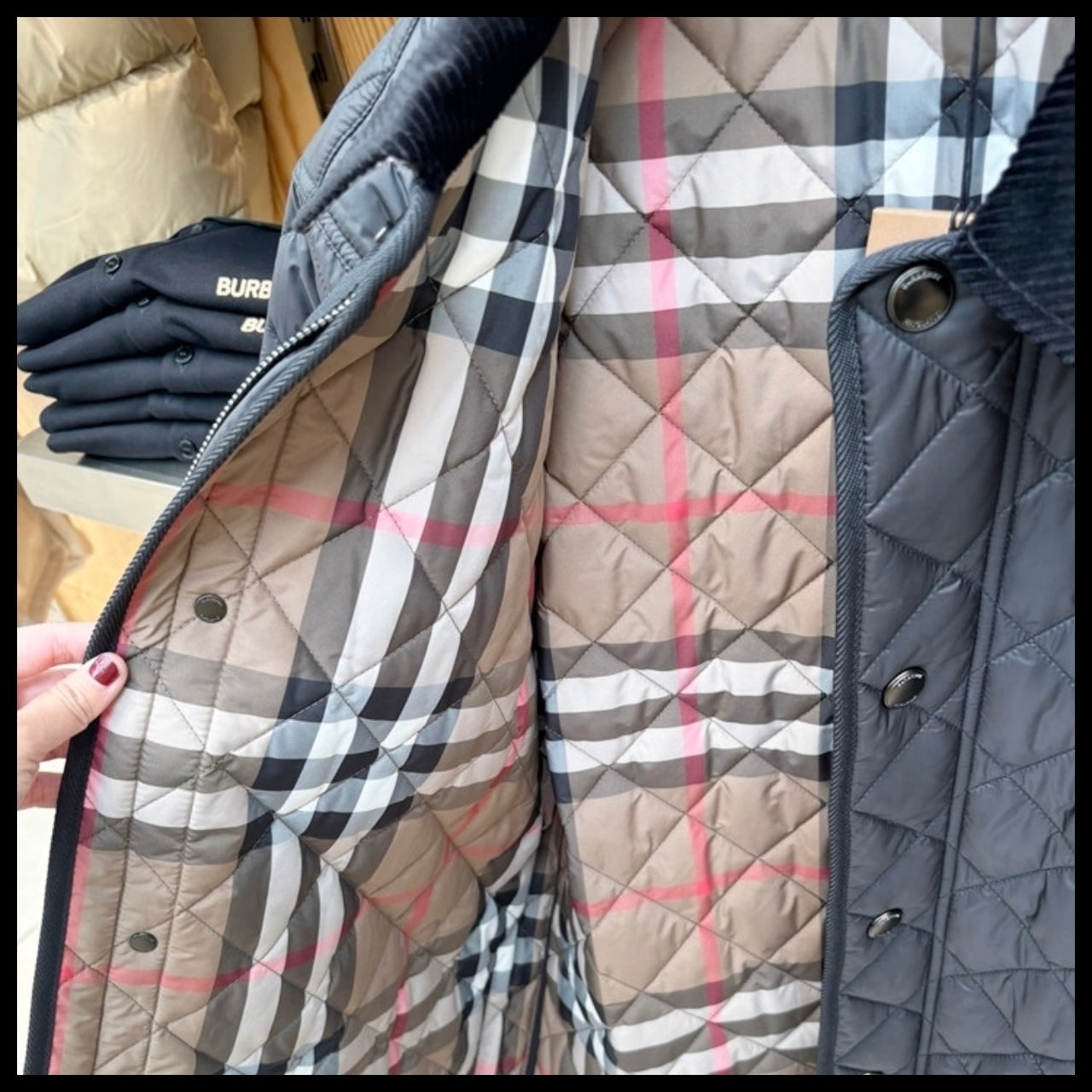 【BURBERRY】Willowbrook Quilted Jacket Black