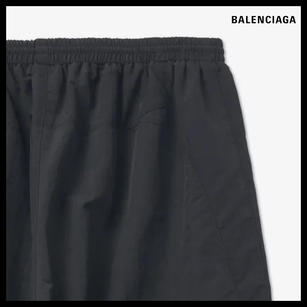 【BALENCIAGA】Logo Detail Nylon Track Pants Black