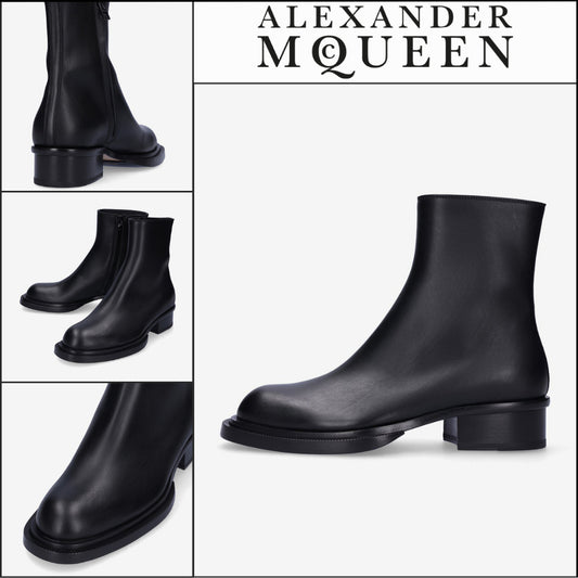 ◆ALEXANDER MCQUEEN◆ アンクルブーツ Ankle Boots Black 厚底
