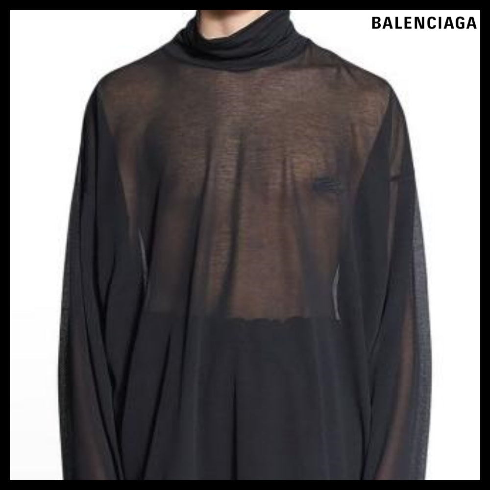 【BALENCIAGA】3B Sports Icon Turtleneck Black