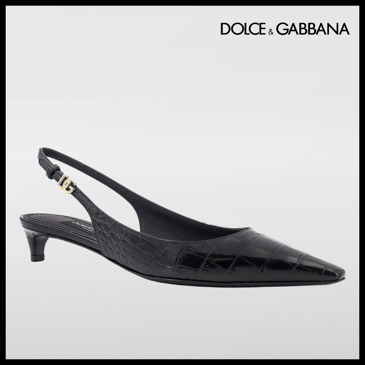 【Dolce & Gabbana】Slingback with Logo