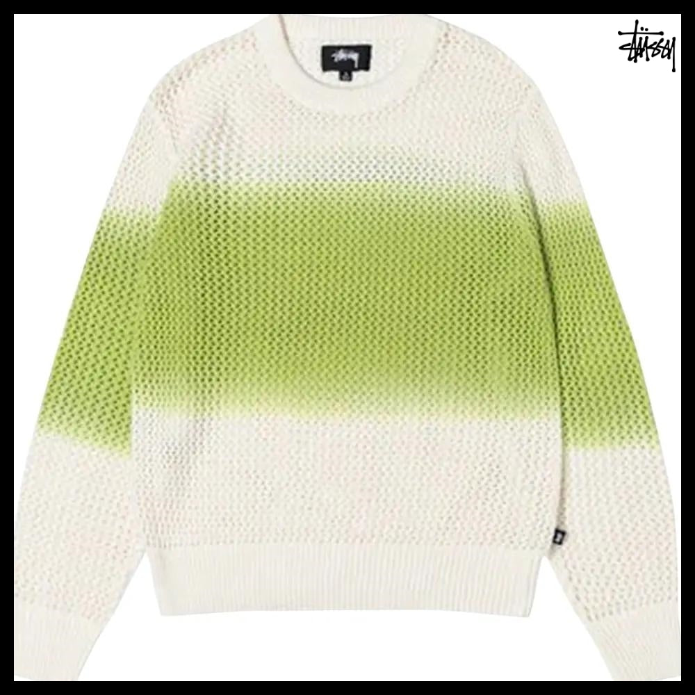 【STUSSY】Pigment Dyed Loose Gauge Sweater 2 Colors