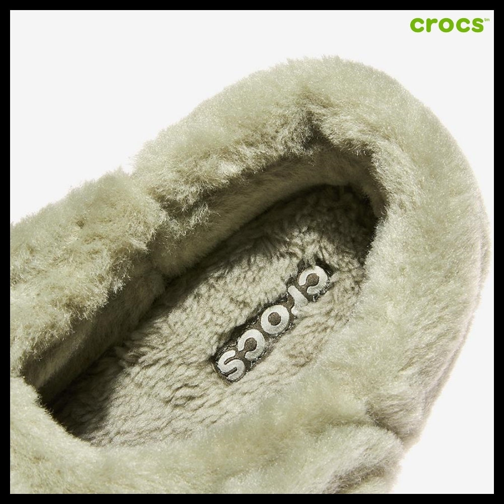 【CROCS】Classic Unforgettable Suede Clog Galactic Grey