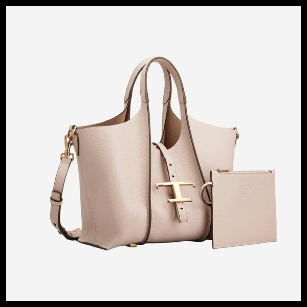 【TOD'S】Pink Leather Shoulder Bag