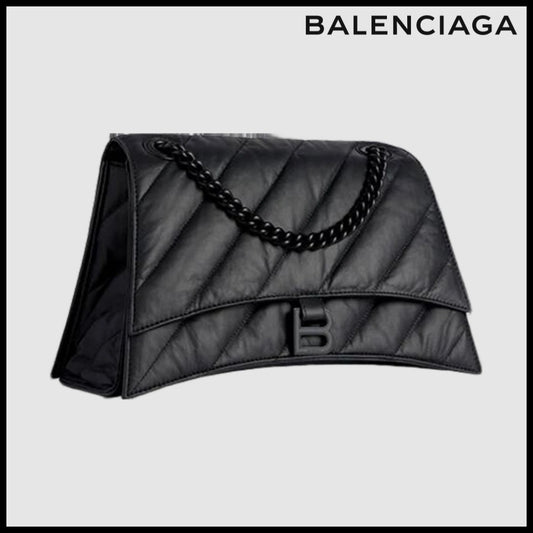 【正規品 BALENCIAGA 】Crush Medium Chain Bag Quilted
