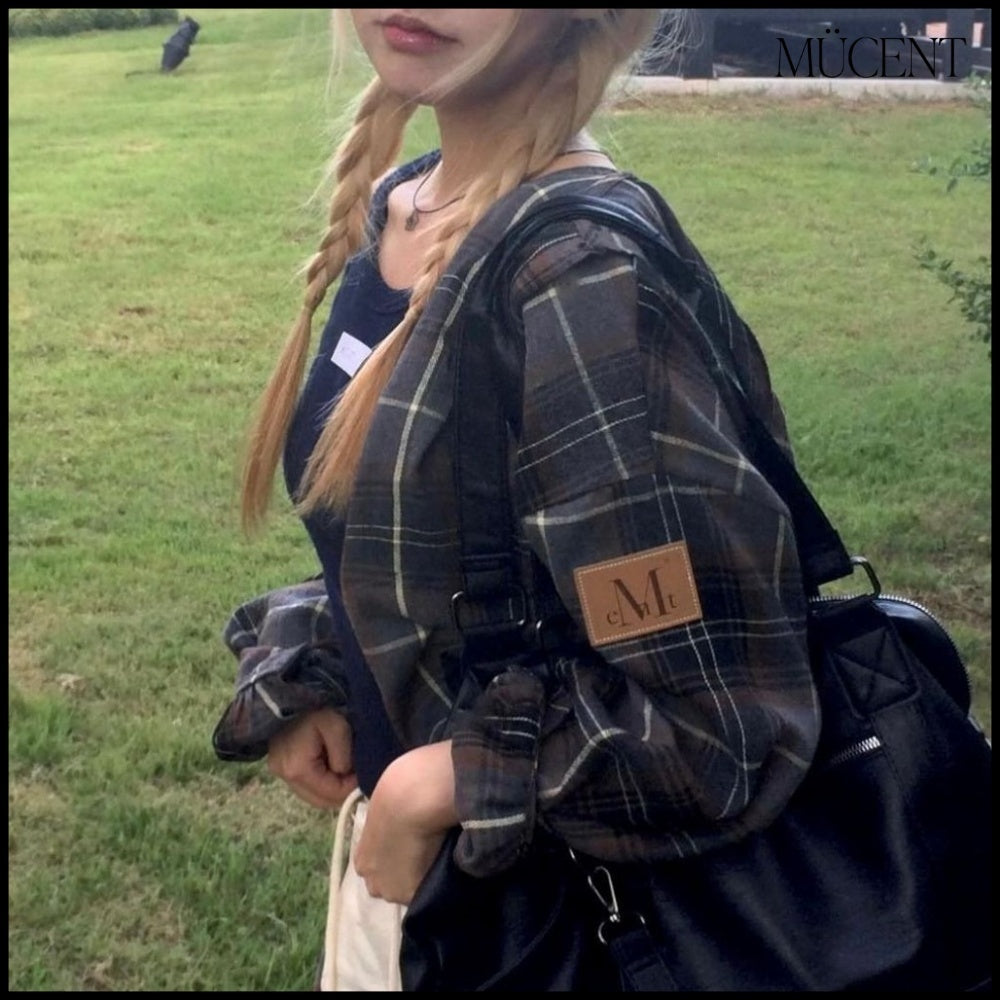 ★MUCENT★PRIME WRINKLE LEATHER TOTE BAG