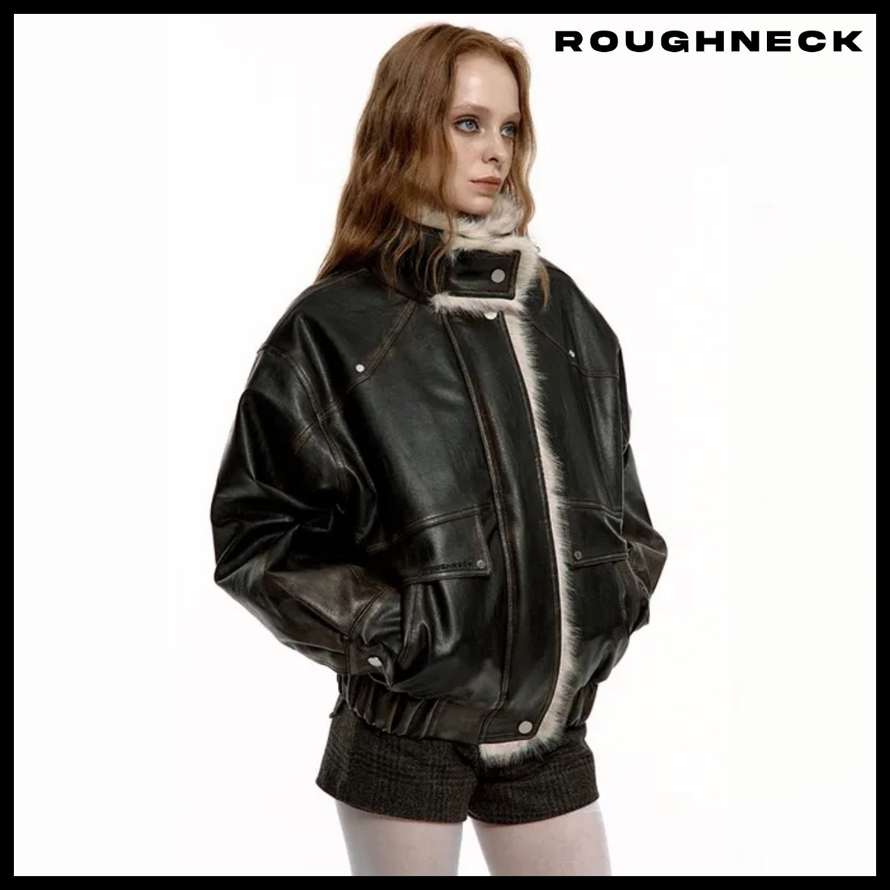 【ROUGHNECK】Washing Leather Mustang Jacket 2 Colors