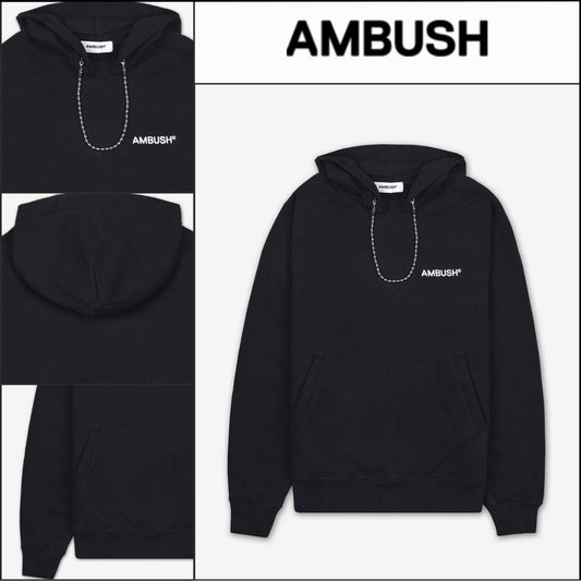 ◆AMBUSH◆ フーディ Hoodie Black チェーン