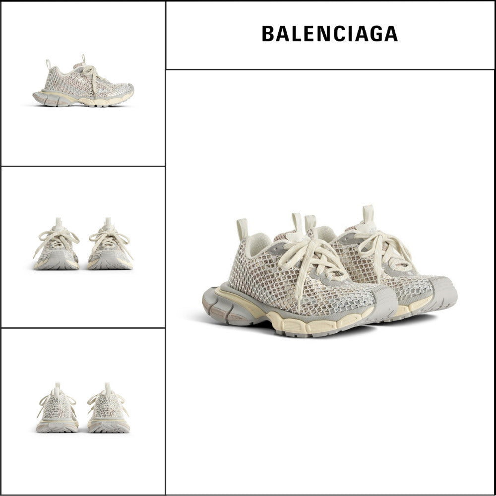 【BALENCIAGA】3XL Fishnet Sneaker Eggshell