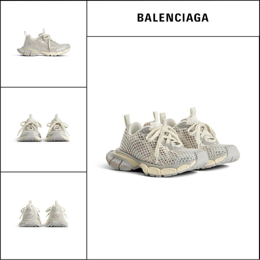 【BALENCIAGA】3XL Fishnet Sneaker Eggshell