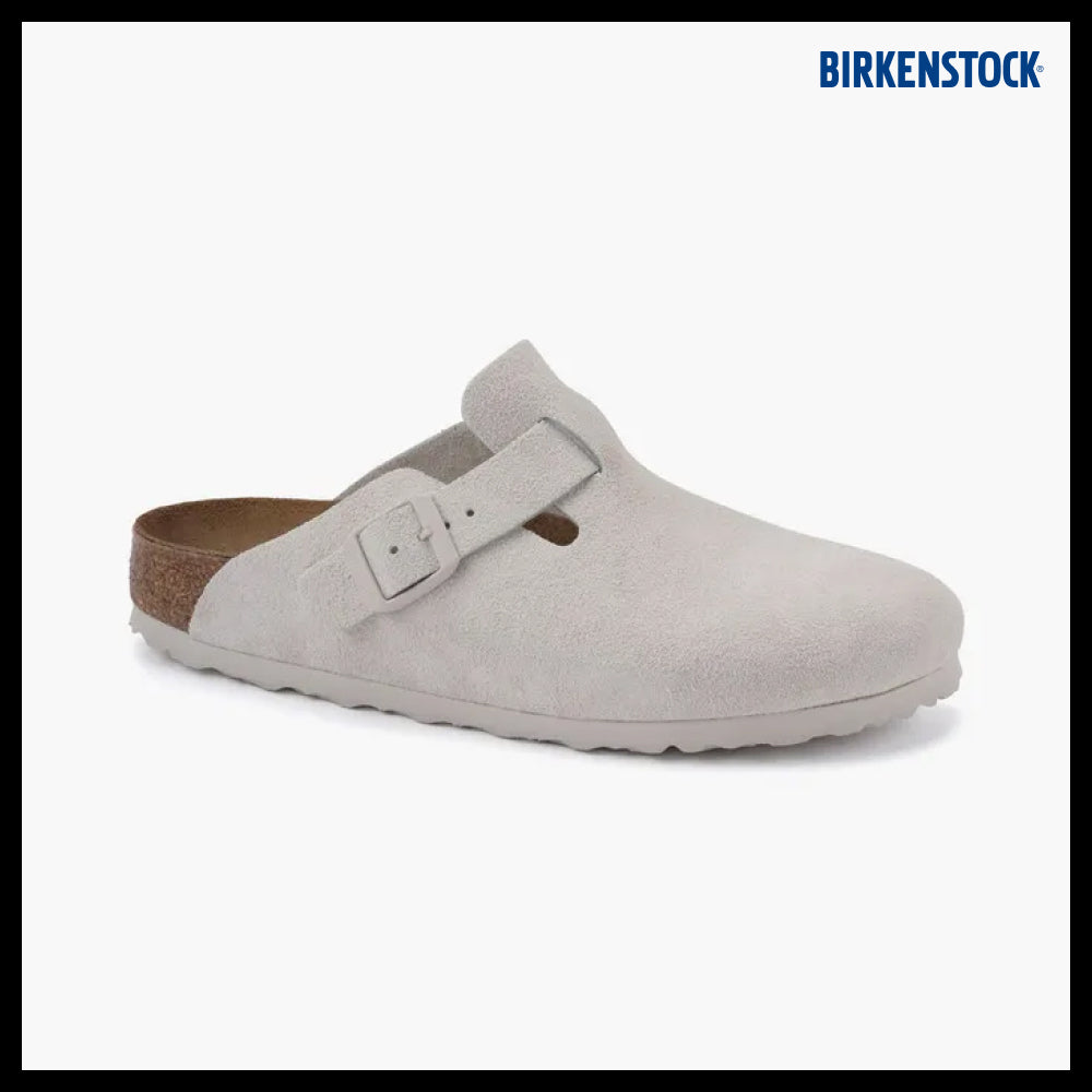 【BIRKENSTOCK】BOSTON SUEDE LEATHER ANTIC WHITE REGULAR