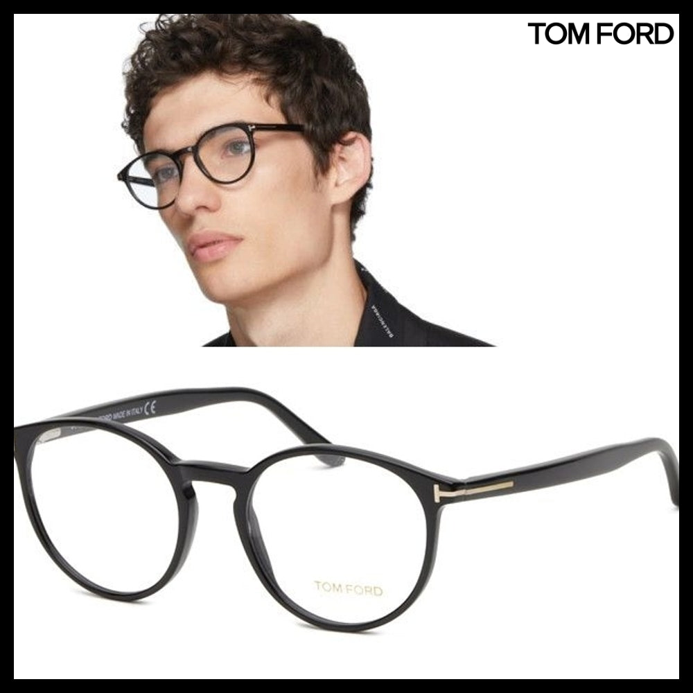 【TOM FORD】Round Horn-Rimmed Eyeglasses Unisex Daily