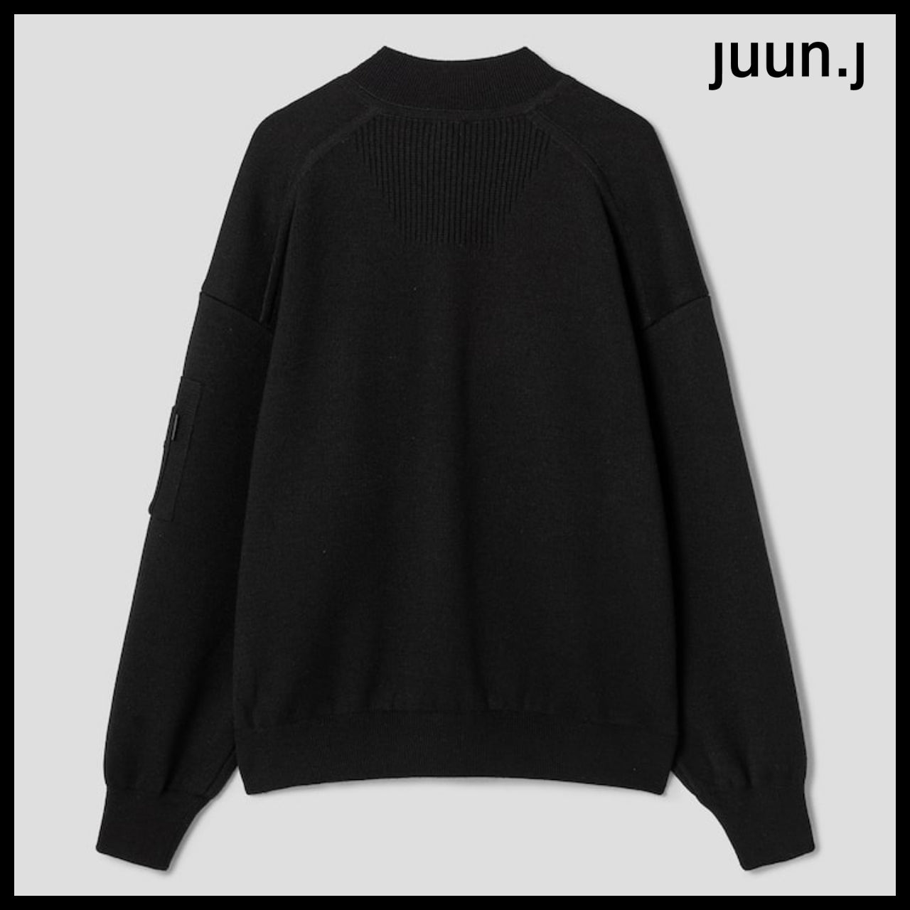【JUUN.J】CORE Essential Knit Blouson Jumper Black