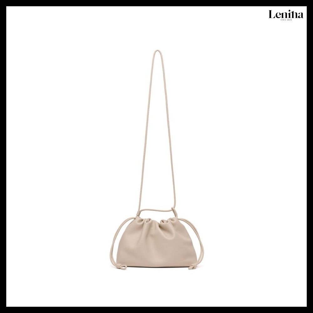 【LENINA】Floria Shoulder Cross Bag Gray