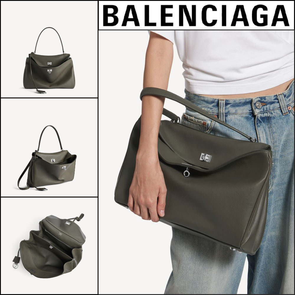 【BALENCIAGA】Rodeo Handbag Medium Khaki