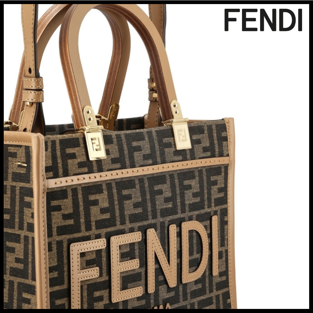 【FENDI】Brown Leather Tote