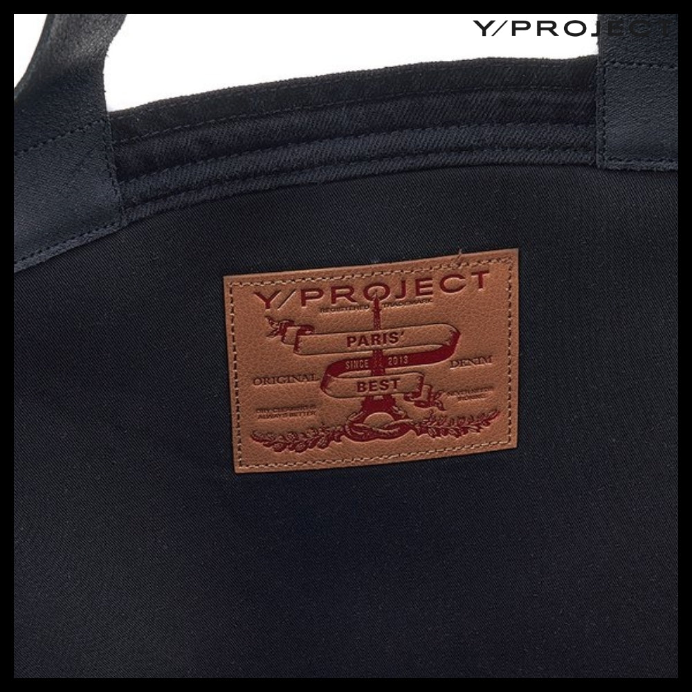 【Y PROJECT】Logo Embroidered Tote Bag