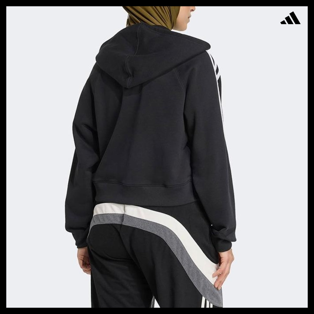 【adidas】Adicolor 3-Stripes Short Zip Hoodie