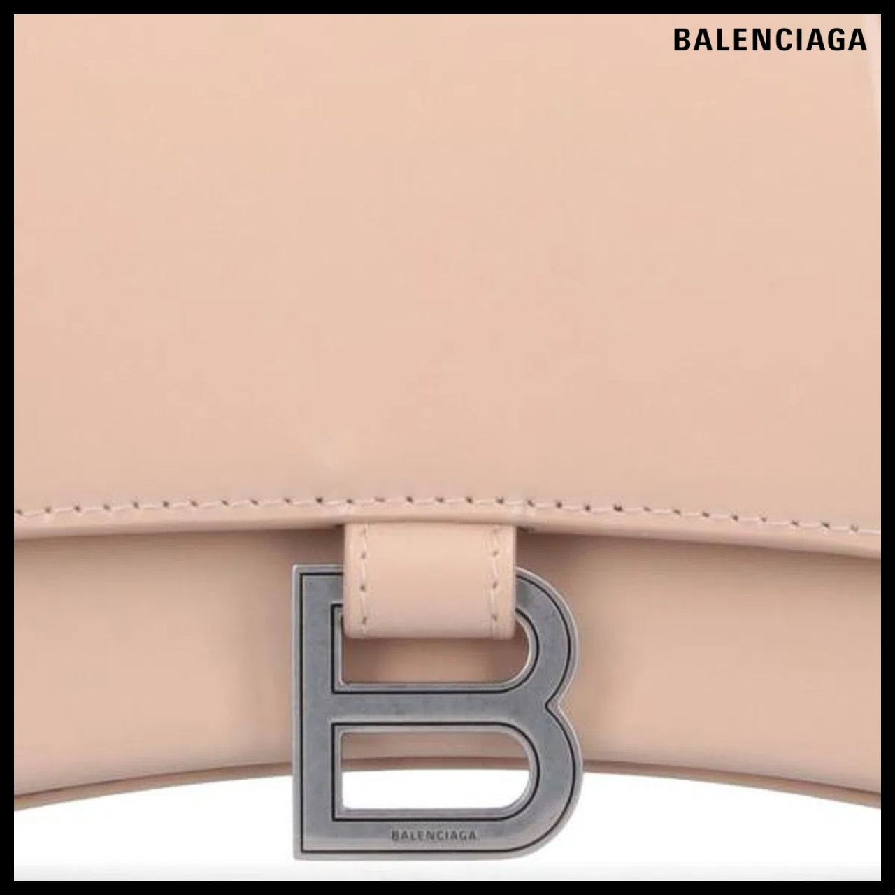 【BALENCIAGA】Hourglass Small Handbag in Beige