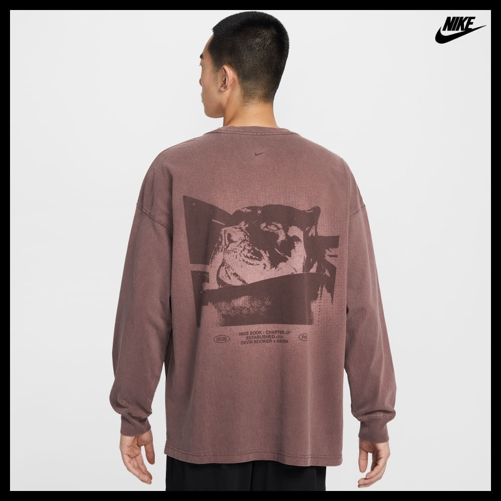 【NIKE】 Book Long-Sleeve Basketball T-Shirt Tattoo