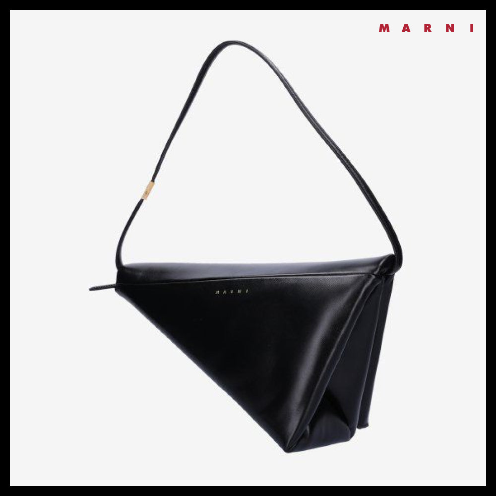 【MARNI】Prisma Triangle Bag Black