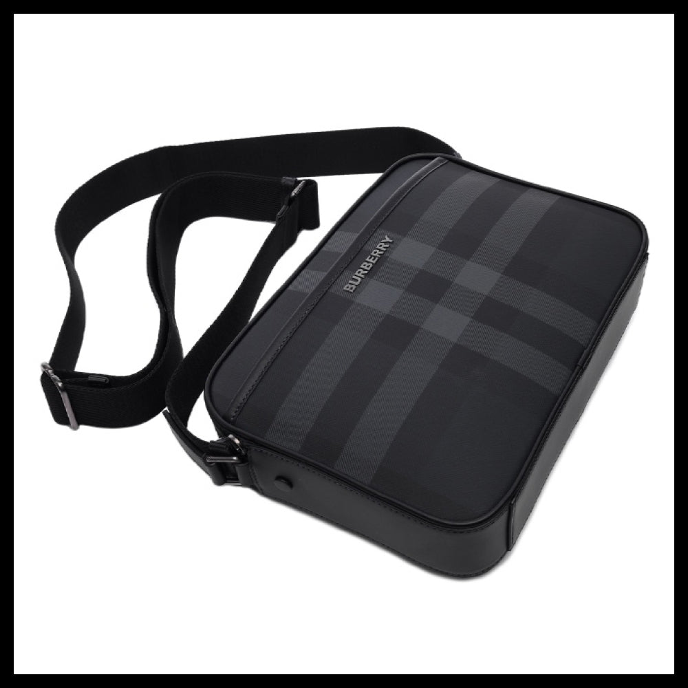 【Burberry】Men's Muswell Crossbody Bag Charcoal Casual