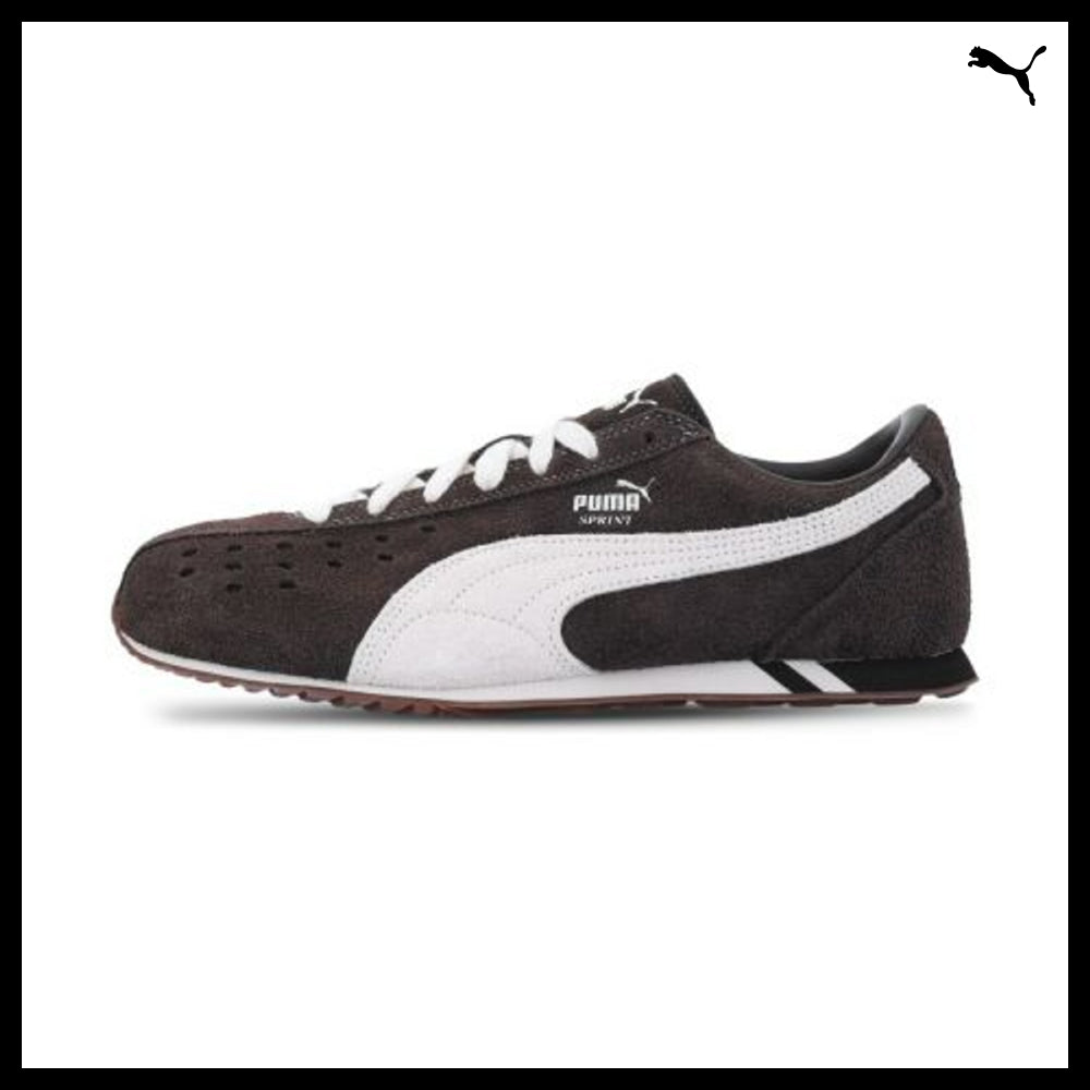 【PUMA】Sprint Hairy Suede Chocolate Forest Sneakers