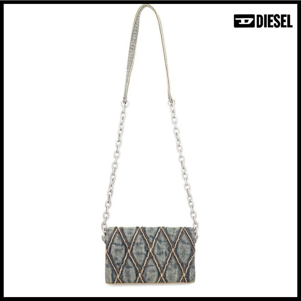 【DIESEL】Grey Utility Shoulder Bag