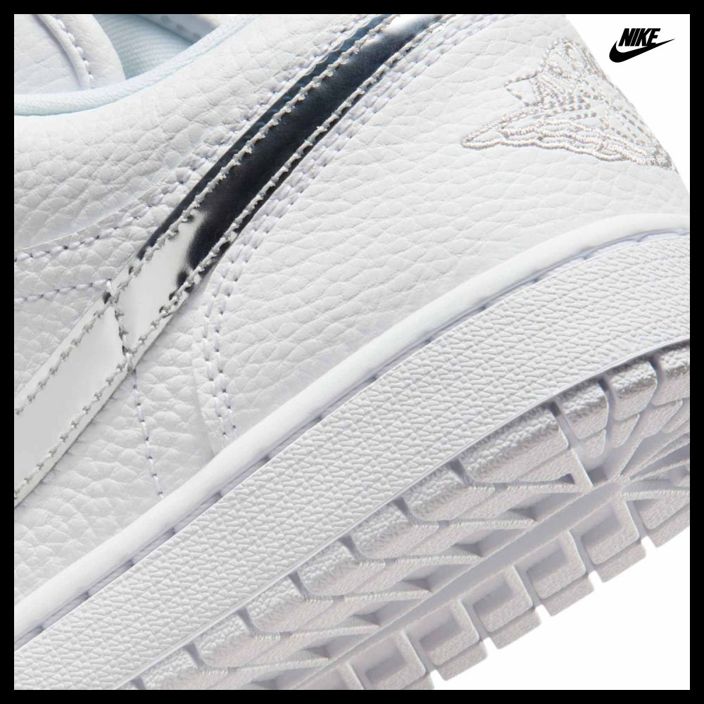 【NIKE】Air Jordan 1 Low SE W White Metallic Silver White