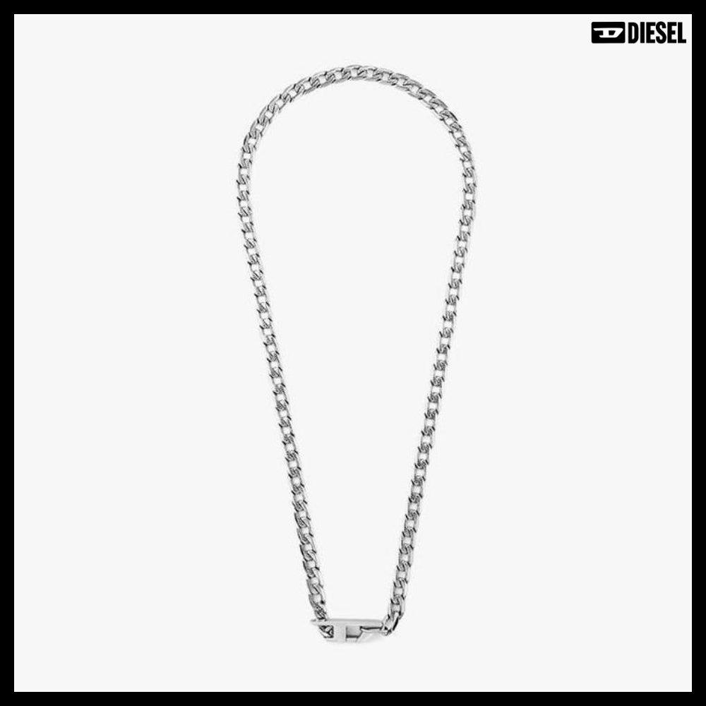 【DIESEL】D Logo Chain Necklace