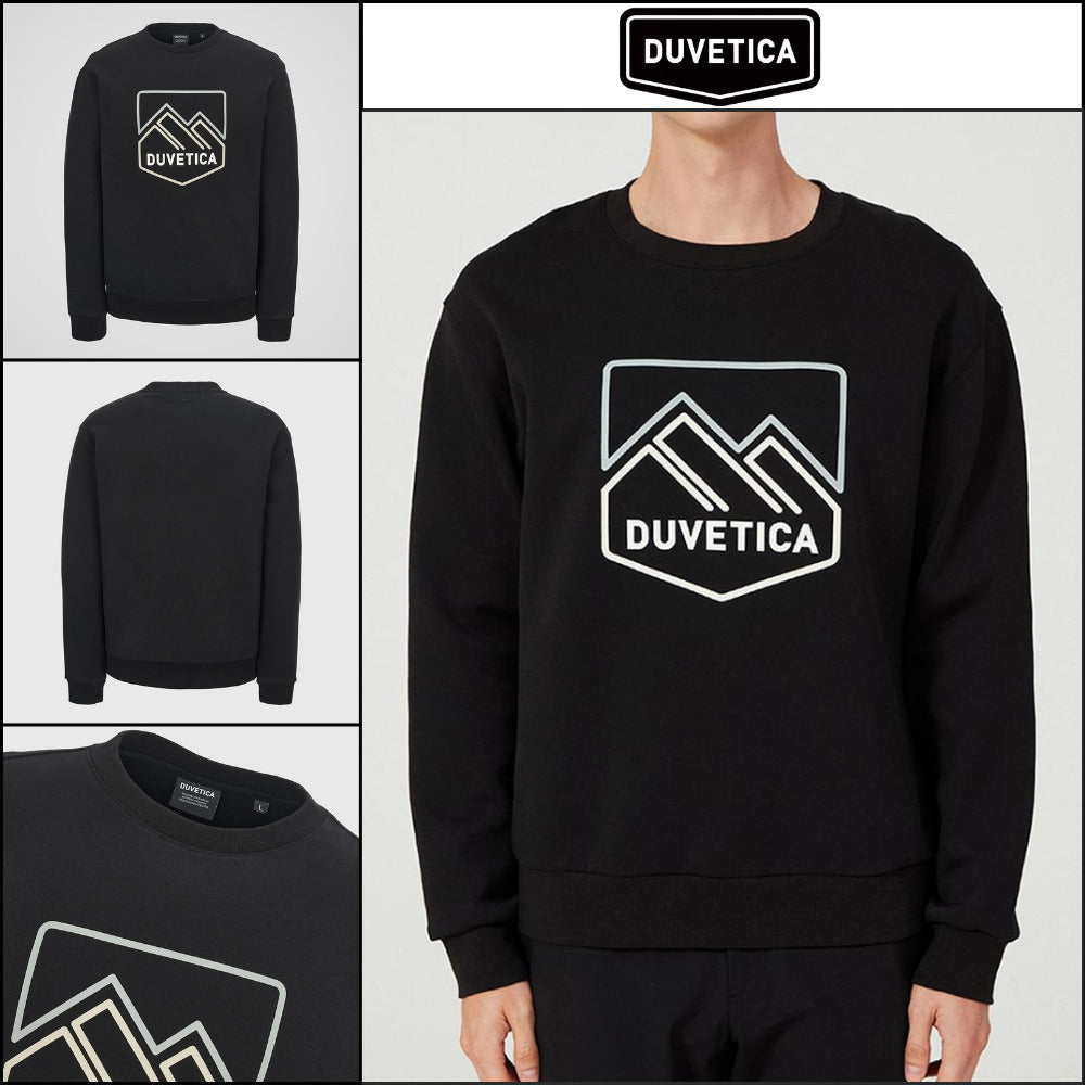 ◆Duvetica◆ Mirtos M Black Men’s Sweatshirt