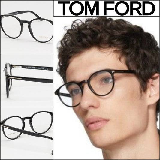 【TOM FORD】Round Horn-Rimmed Eyeglasses Unisex Daily