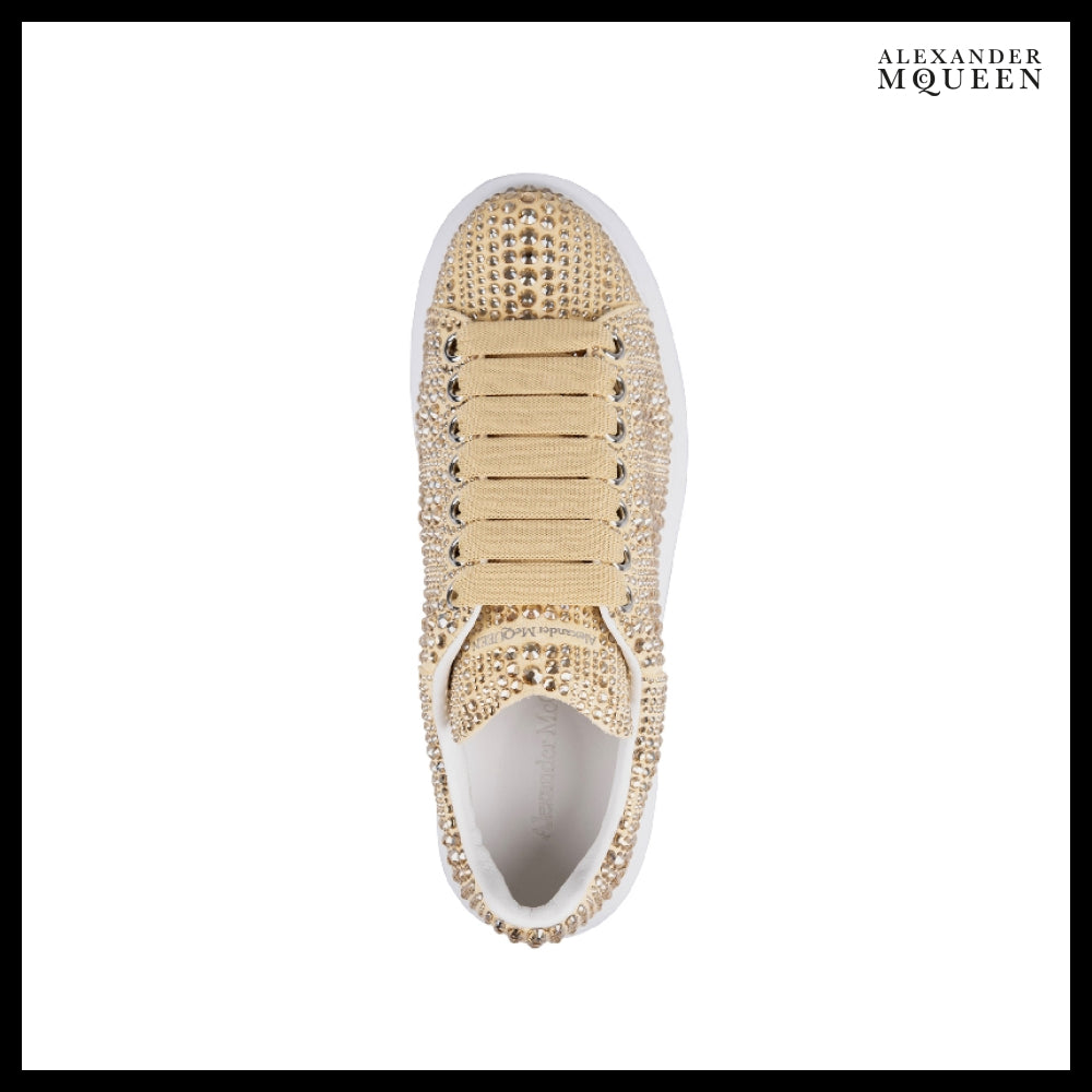 【Alexander Mcqueen】Allover Rhinestone Oversole Sneakers