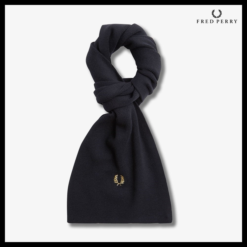 【FRED PERRY】Classic Merino Wool Blended Scarf 3 Colors