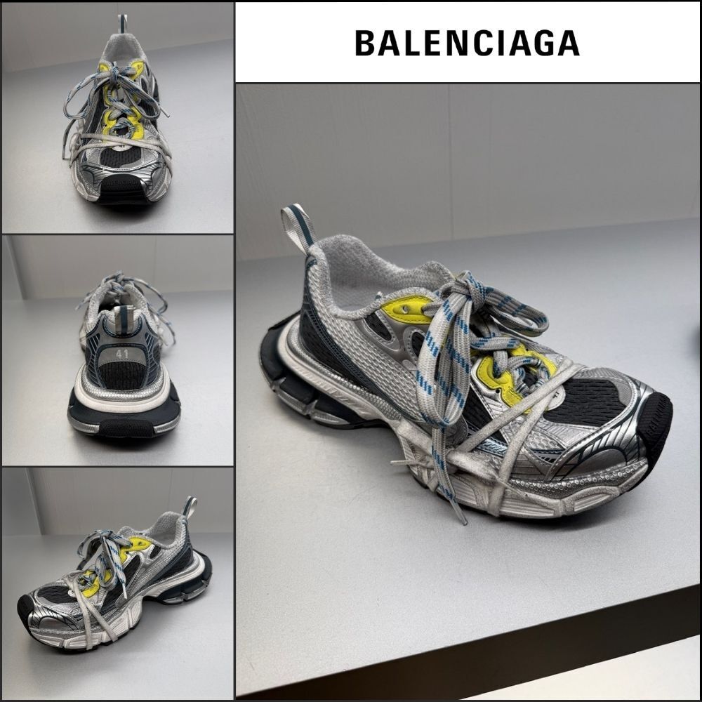 【Balenciaga】3XL Chunky Strap Mesh Leather Men’s Sneakers