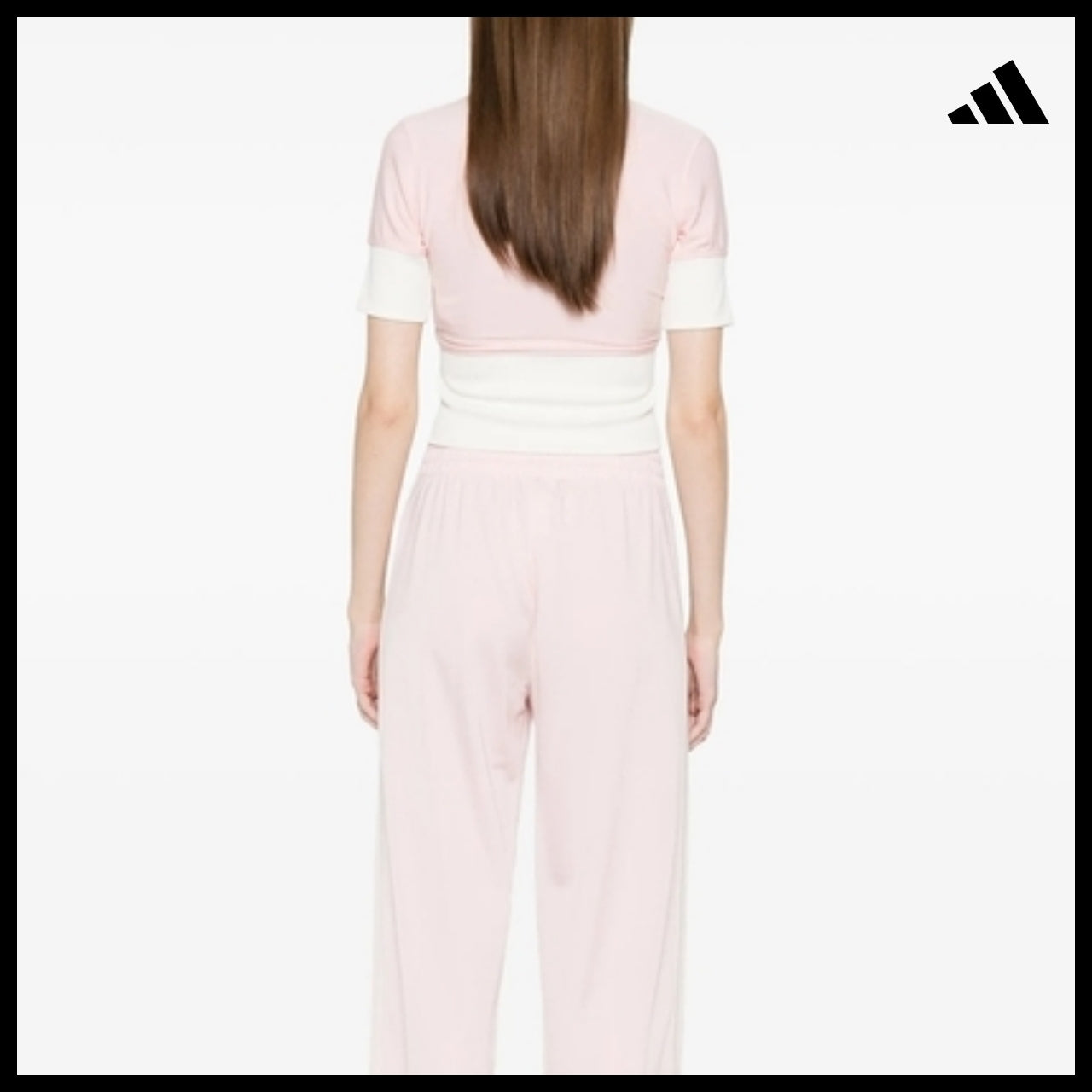 【adidas】 Pink Short Sleeve T Shirt
