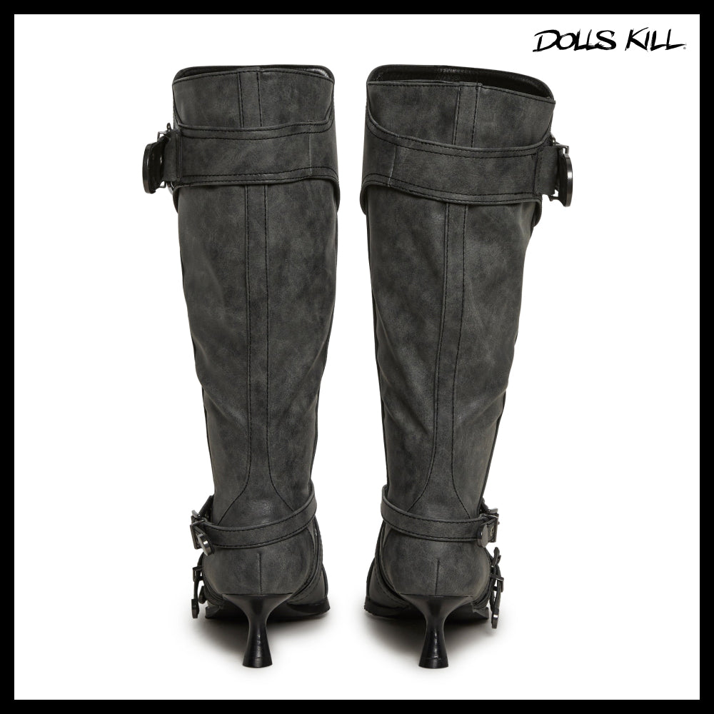 ◆DOLLS KILL◆DARKER WAVS Outro Buckle Boot