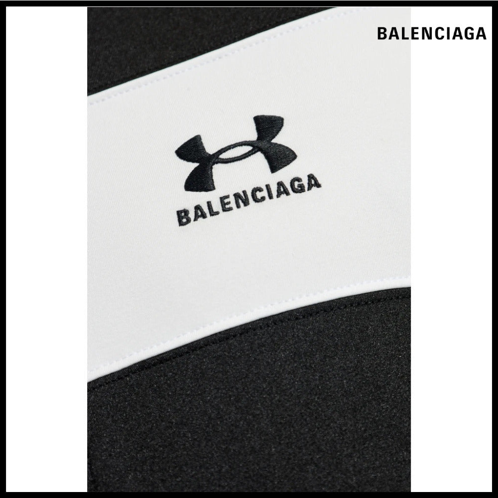 【BALENCIAGA】Under Armour Sweatsuit Hoodie Black White